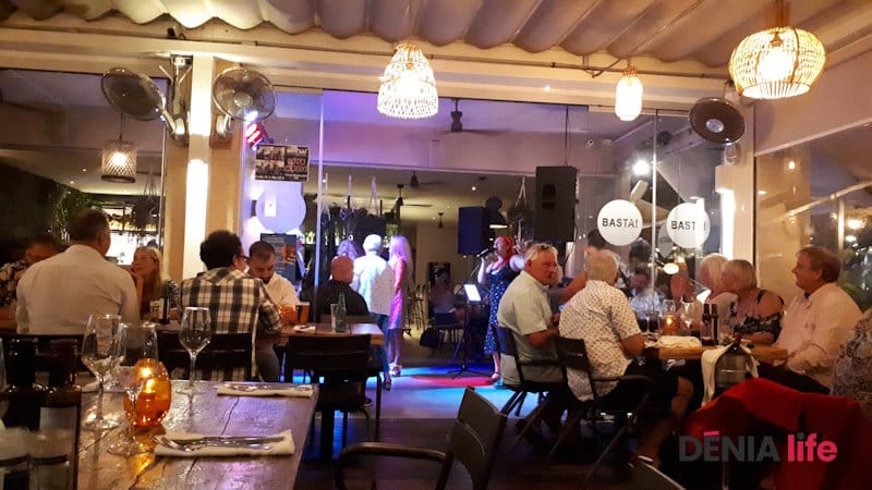 Inside Basta restaurant in Denia