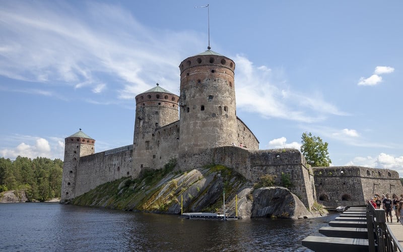 Olavinlinna castle in Finland 